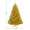 Costway 6ft. Unlit Champagne Gold Artificial Tinsel Christmas Tree with Foldable Stand